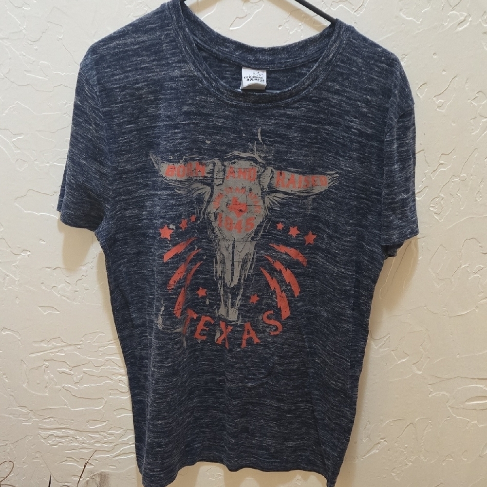 3/$10 Creative Apparel Concepts Blue Graphic Tee